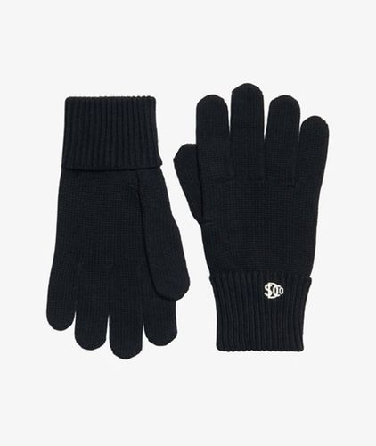 Herren Logo Strickhandschuhe mit Regulärer Passform - Größe: 1Größe - Superdry - Modalova