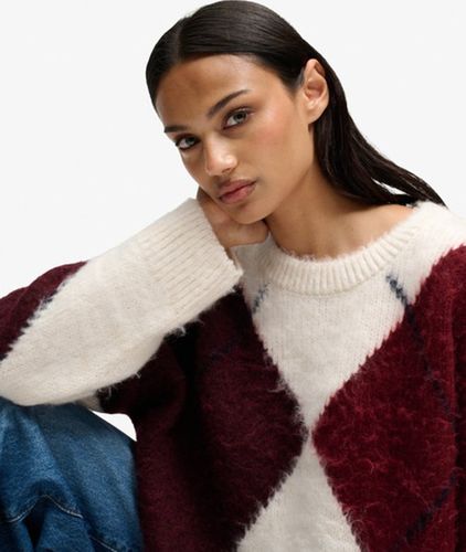 Damen Argyle-pullover mit Lockerer Passform - Größe: 36 - Superdry - Modalova