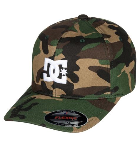 DC Shoes Cap Star 2 - Men Green Flexfit Cap - DC Shoes UK - Modalova