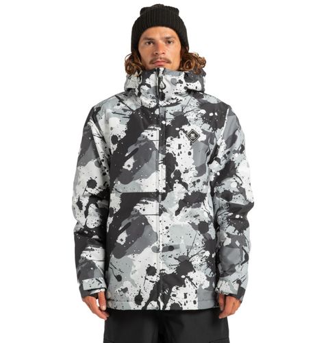 DC Shoes Basis Print - Unisex Black Technical Snow Jacket - DC Shoes UK - Modalova