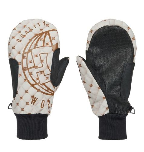 DC Shoes Tribute - Men Beige Technical Snow Mittens - DC Shoes UK - Modalova