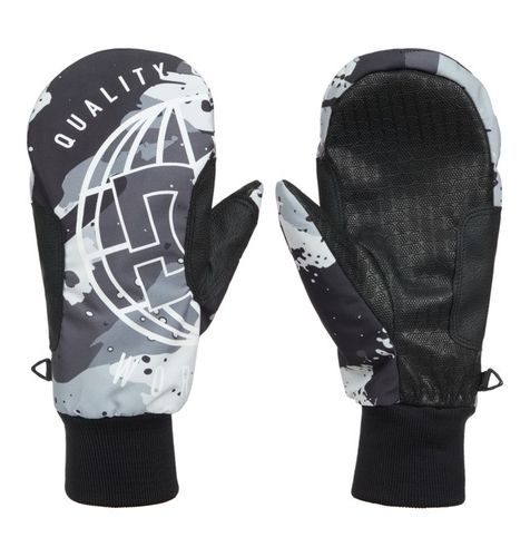 DC Shoes Tribute - Men Black Technical Snow Mittens - DC Shoes UK - Modalova