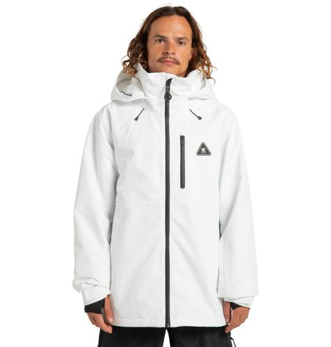 DC Shoes Basis 30K - Unisex White Technical Snow Jacket - DC Shoes UK - Modalova