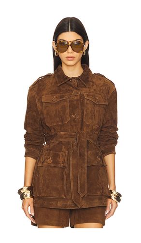 Leather Suede Mid Jacket in . Taglia S. Also in XS - AEXAE - Modalova