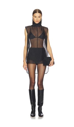 Top de organza en color negro talla M (también en S, XS) - AEXAE - Modalova