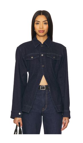 The Peplum Denim Jacket in . Taglia M. Also in S, XS, XXS - AFRM - Modalova