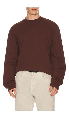 Camiseta manga larga asha en color chocolate talla M (también en S) - AGOLDE - Modalova