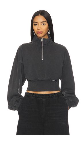 Cropped Half Zip Pullover Sweatshirt in . Taglia L. Also in M, S, XL, XS - Alexander Wang - Modalova