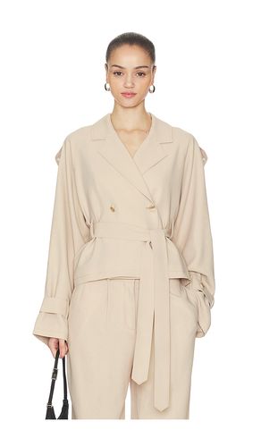 Chaqueta soli en color beige talla L (también en M, S, XS) - Aya Muse - Modalova