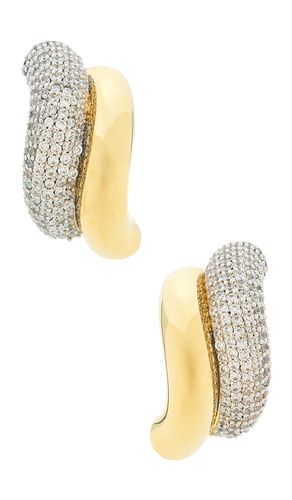 PavÃ© Two Tone Torsade Stud Earrings in , - Eddie Borgo - Modalova