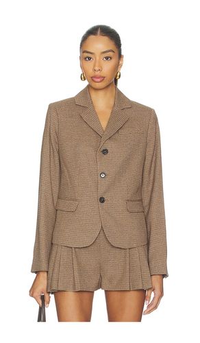 Plaid riding blazer en color marrón talla 0 (también en 10, 2, 4, 6, 8) - FRAME - Modalova