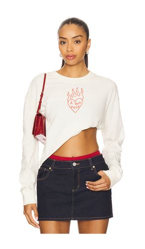 A Hot Mess Kickoff Crop Crew Sweatshirt in . Taglia L. Also in M, S, XL, XS - Junk Food - Modalova