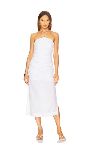 Air Linen Ruched Halter Dress in . Taglia 0. Also in 00, 2 - onia - Modalova
