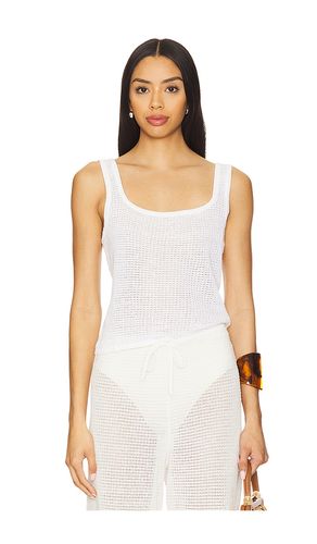 Linen Knit Square Neck Tank in . Taglia L. Also in M, S, XL, XS - onia - Modalova