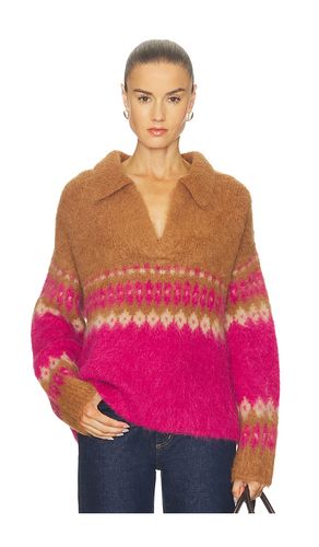 Italian Luxe Brushed Fair Isle Polo in ,. Taglia L. Also in M, S, XS - NAADAM - Modalova