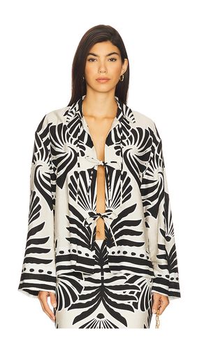 Clementine sleeved top en color beige,black talla L (también en M, S, XS) - SEVEN WONDERS - Modalova