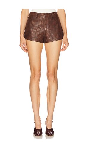 X revolve wendy croc mini short en color marrón talla M (también en S) - SNDYS - Modalova