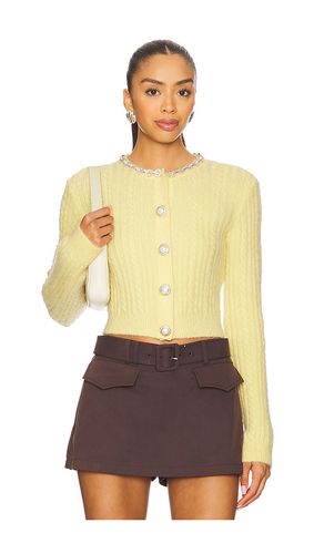 Rebeca de alpaca en color amarillo talla L (también en S) - self-portrait - Modalova