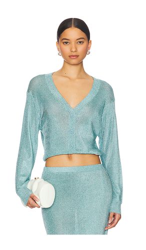 Moni Metallic Cardigan Top in . Size L. Also in M, S, XS - SEROYA - Modalova