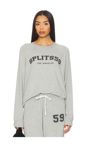 Andie Oversized Fleece Varsity Graphic Sweatshirt in . Taglia L. Also in M, S, XS - Splits59 - Modalova