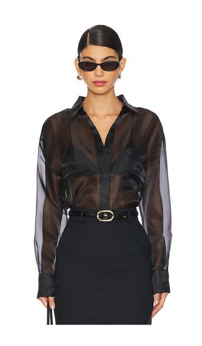Amber Organza Shirt in . Size L. Also in M, S, XL - Rue Sophie - Modalova