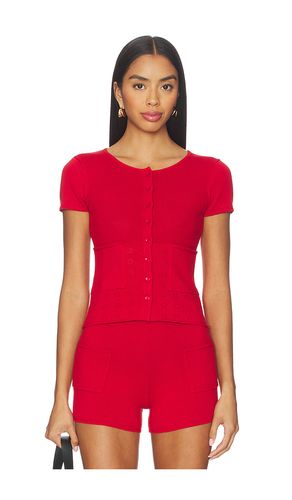 Marie Knit Polo Top in . Taglia L. Also in M, S, XL, XS - Peachy Den - Modalova