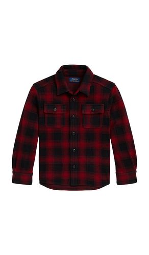 Long Sleeve Soft Flannel Plaid Shirt Jacket in . Taglia 2. Also in 3, 4, 5, 6 - Polo Ralph Lauren - Modalova