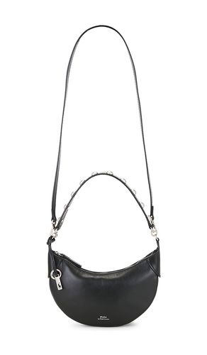 Bolso bandolera deportivo pequeño con tachuelas en piel de becerro en color negro talla all - Polo Ralph Lauren - Modalova