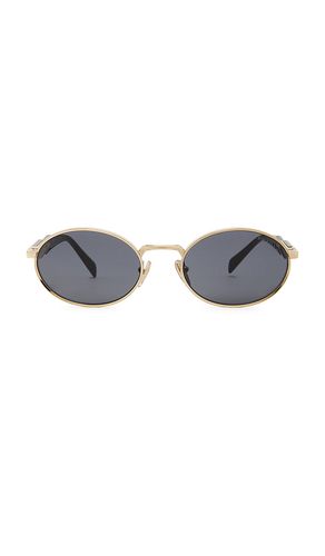 Gafas de sol en color oro metálico talla all - Prada - Modalova