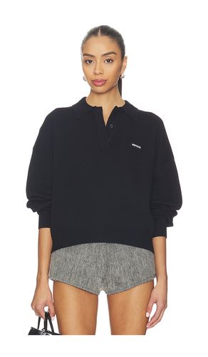 Polo de punto slinky en color negro talla L (también en M, S, XL, XS) - ROTATE - Modalova