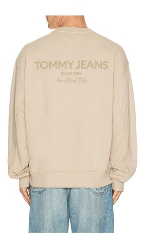 Sudadera 90s new classics en color beige talla L (también en M, S, XL/1X) - Tommy Jeans - Modalova