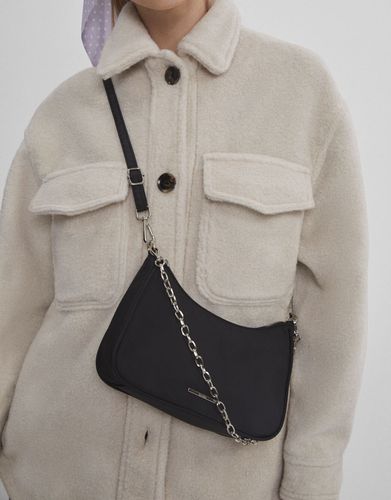 Bolso Satinado Cadena Mujer - Bershka - Modalova