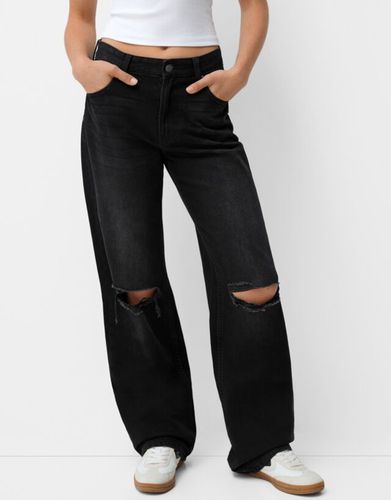 Jeans 90'S Wide Leg Rotos Mujer 40 - Bershka - Modalova