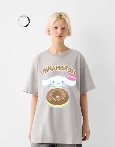 Camiseta Cinnamoroll Manga Corta Oversize Print Mujer L - Bershka - Modalova