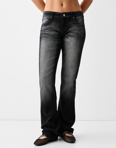 Jeans Straight Low Waist Mujer 34 - Bershka - Modalova