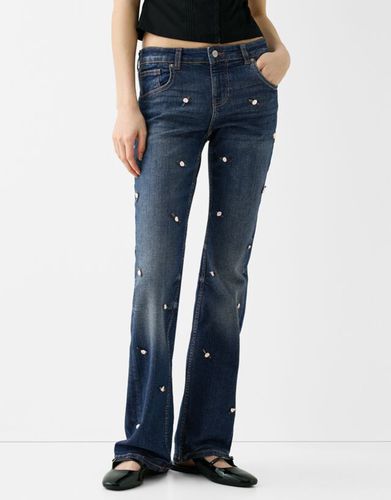 Jeans Straight Low Waist Mujer 36 - Bershka - Modalova