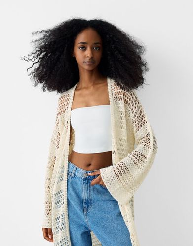 Cárdigan Crochet Mujer M-L - Bershka - Modalova