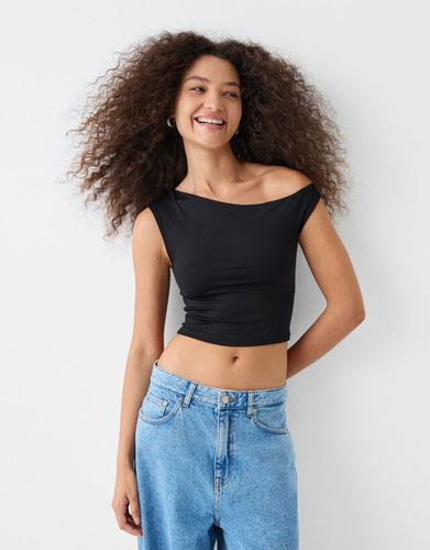 Camiseta Sin Mangas Asimétrica Mujer M - Bershka - Modalova