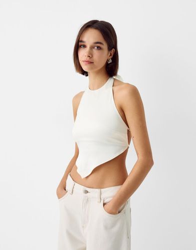 Top Satén Lazada Espalda Mujer Xl - Bershka - Modalova