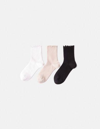 Pack 3 Calcetines Brillo Bskteen - Bershka - Modalova