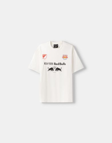 Camiseta New York Red Bulls Boxy Fit Print Hombre Xs - Bershka - Modalova