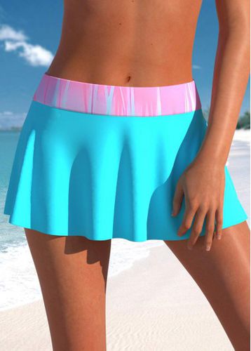 Mid Waisted Ombre Multi Color Swim Skirt - unsigned - Modalova