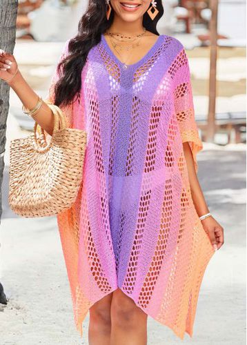 Mesh Ombre Light Pink Cover Up - unsigned - Modalova