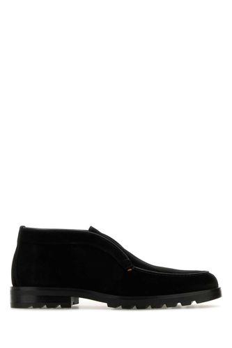 Santoni Black Mocassini - Santoni - Modalova
