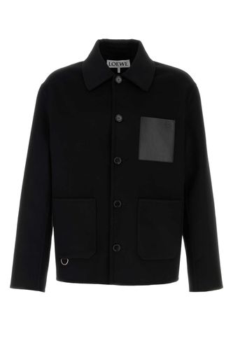 Wool Blend Jacket Exterior: Cashmere Giubbini - Men - Loewe - Modalova