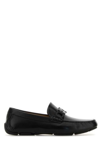 Black Leather Byte Loafers Mocassini - Men - Ferragamo - Modalova