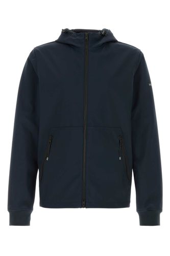Navy Blue Stretch Polyester Jacket Giubbini - Men - Woolrich - Modalova