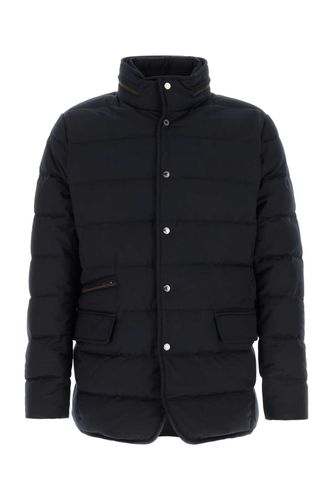 Midnight Blue Polyester Blend Ilvo Down Jacket Giubbini - Men - Moorer - Modalova