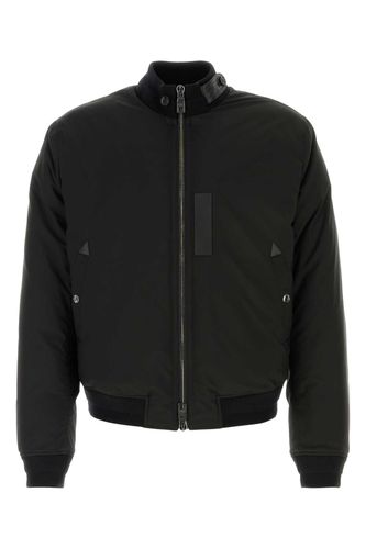 Black Polyester Down Jacket Piumini - Men - Dolce & Gabbana - Modalova