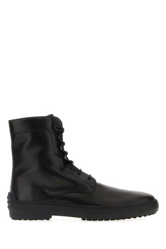 Black Leather Ankle Boots Stivali - Men - Tod's - Modalova
